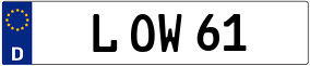 Trailer License Plate